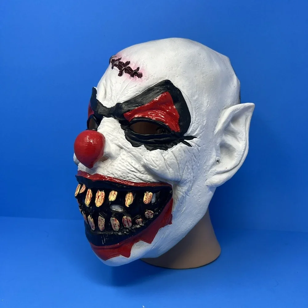 Halloween Mask Scary Clown Costume Party Cosplay Psycho Evil Latex Mask